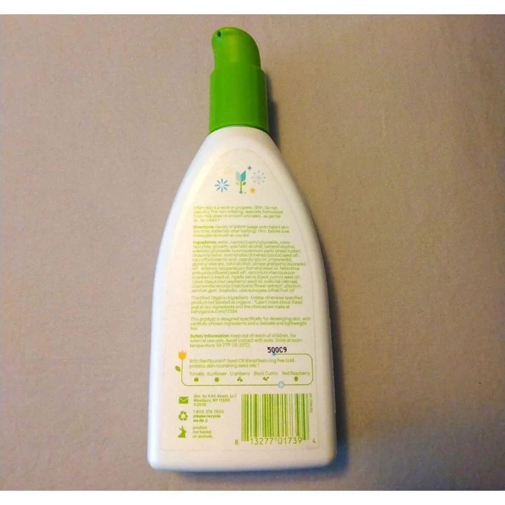 Babyganics Infant Fragrance-Free Moisturizer Soft and Light 8oz
